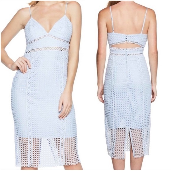 Bardot circle lace cut out midi dress - Picture 2 of 3